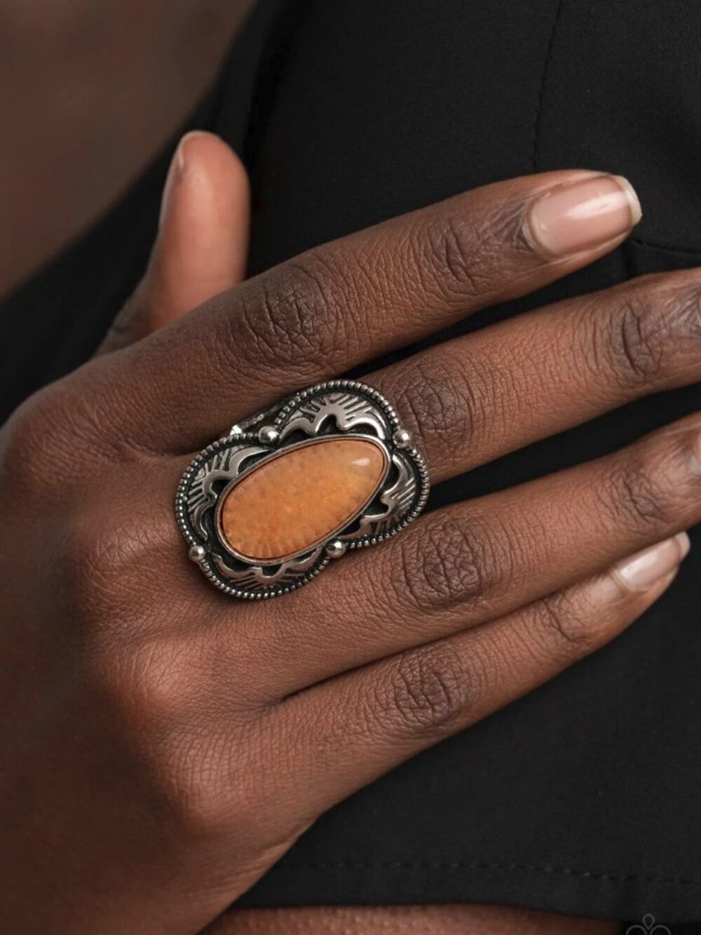 Paparazzi Jewelry Accessories - Mystical Mambo - Orange Ring - Vintage